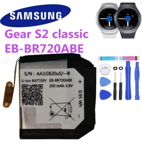Original Battery EB-BR720ABE For Samsung Gear S2 Classic SM-R720 R720 SM-R732 R732 250mAh