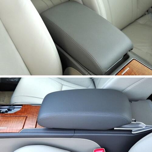 Car Interior Center Armrest Box Microfiber Leather Cover Sticker Trim For Toyota Camry 2006 2007 2008 2009 2010 2011