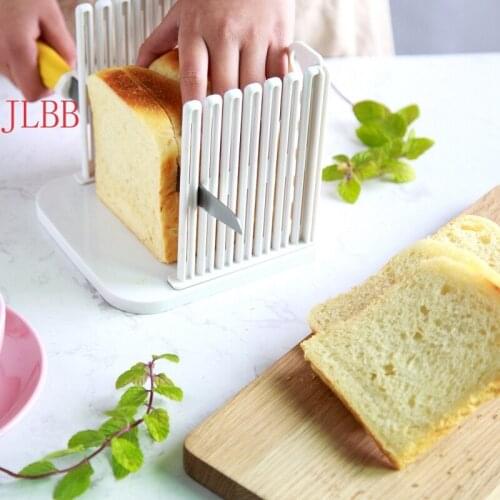 Plastic Foldable And Adjustable Bread Slicer Plastic Splicing Toast Loaf Cutter Rack Slicing Kitchen Baking Accessories Tool