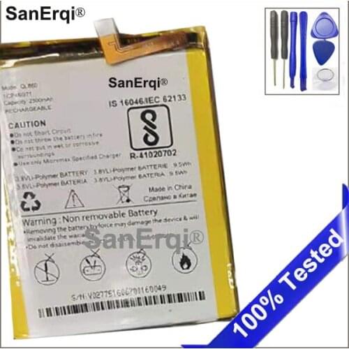QL860 Battery Mobile Phone Replacement Li-ion Battery for Micromax QL860 2500mAh Battery
