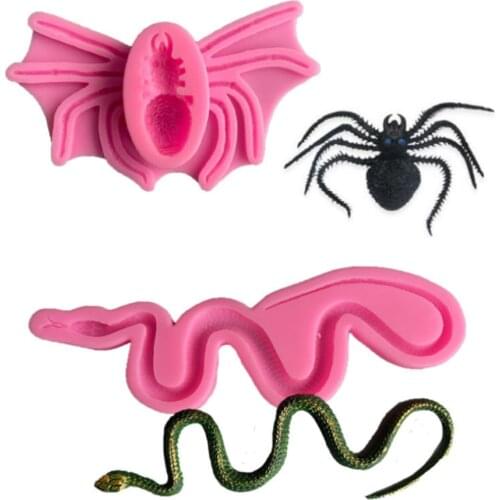 Snake spider shaped silicone mold kitchen resin baking tool DIY pastry cake fondant mold dessert chocolate decoration