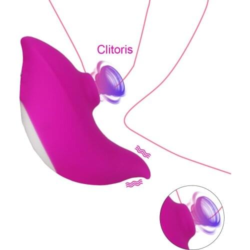 Silicone Clitoris Stimulator Dildo Nipple Anal Vagina Sucker Blowjob Oral Sucking Vibrator Sex Toy for Women 12 Frequency