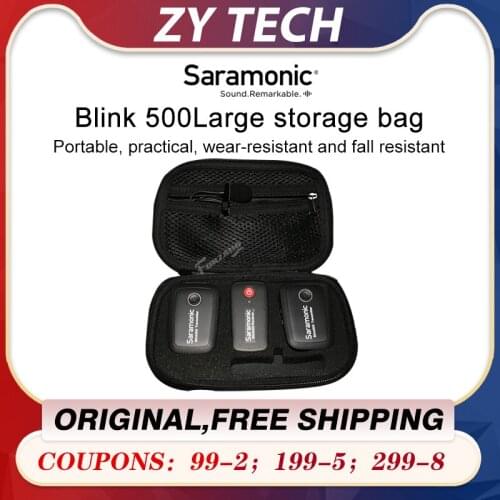 Portable Hard Shell Microphone Bag for Saramonic Blink 500 Series B1 B2 B3 B4 B5 B6 Wireless Mic Blink500 Storage Accessories