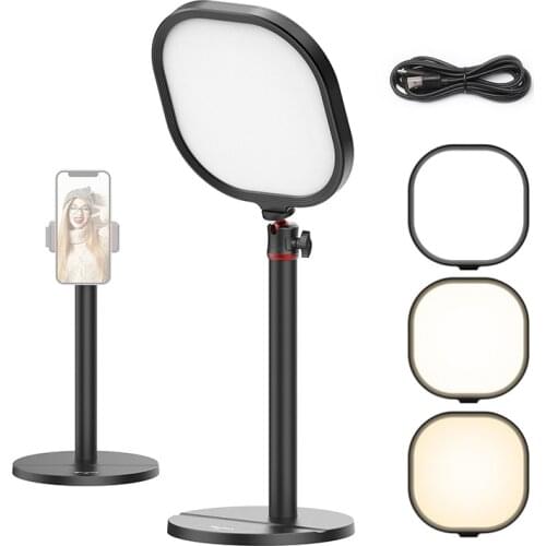 Ulanzi VIJIM K7 Desk Ultra Video Light with Light Stand Conference Office Light for Youtube Live Broadcast Tik Tok