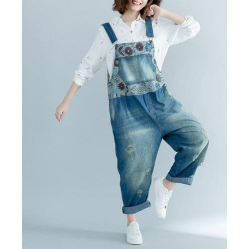 Womens Winter Autumn Adjustable Strap Sleeveless Jumpsuits Wide Leg Dungarees Rompers Pants