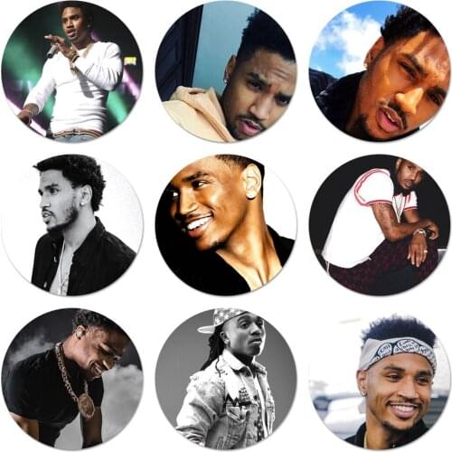 58mm Trey Songz Icons Pins Badge Decoration Brooches Metal Badges For Backpack Decoration