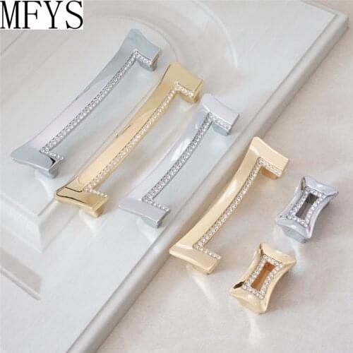 1.25" 3.75" 5"Crystal Dresser Pulls Drawer Pulls Handles Knobs Silver Chrome Gold Cabinet Pull Rhinestone Glass Kitchen Handles