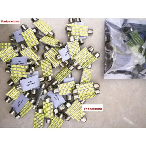 10 Lampada Torpedo 48 3014smd Leds Luz Teto Placa Smd Super Branca 41mm 42mm