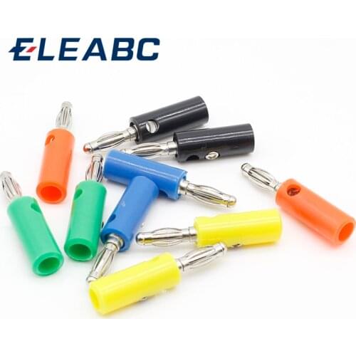 10 X Audio Speaker Screw Banana Gold Plate Plugs Connectors 4mm