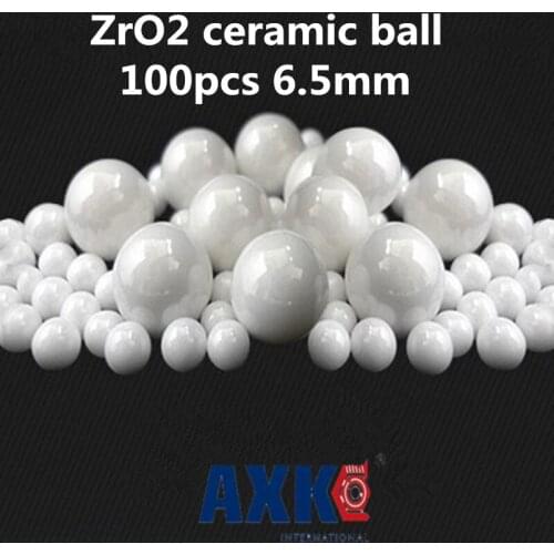100pcs 6.5mm Zro2 Ceramic Balls Zirconia Balls Used In Bearing/pump/linear Slider/valvs Balls G5