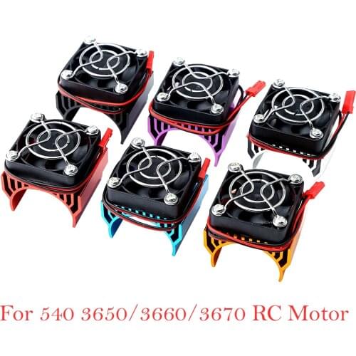 Aluminum Motor Heat Sink Cover Cooling Fan/Heatsink For 540 3650/3660/3670 RC Motor HSP Himoto Redcat Racing Car Truck Toy