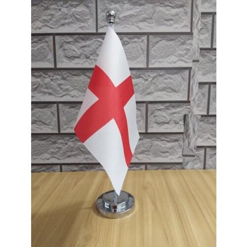 England table desk flag negotiation flag sign flag stainless steel flagpole 14*21cm free shipping NO.0009