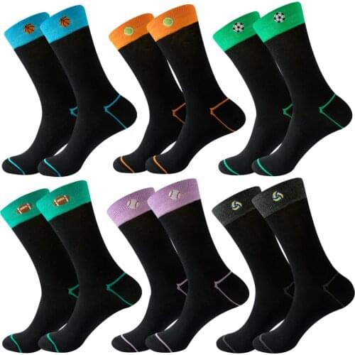 Large autumn Hsinchu fiber embroidered mens Socks Football Socks basketball socks Rugby womens socks