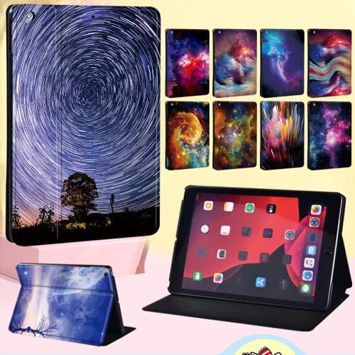 Protective Case for Apple IPad 2 3 4/iPad (5th Gen/6th Gen/7th Gen)/Air/Air 2/Air 3 Anti-fall Space Series Leather Tablet Case