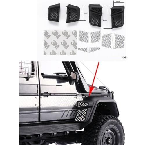 DJ RC Car Gas Grille Kit Side Exhaust Aerodynamic Decoration For 1/12 G500 RC Simulation Accessory