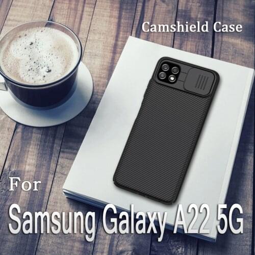 For Samsung Galaxy A22 5G Case NILLKIN Camshield Slide Camera Back Cover For Samsung A22 4G /LTE Phone Protector Case
