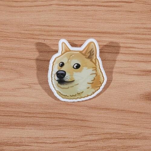 FFFPIN Expression Ridicule Dog Badge Lapel Pins Badge Cute Brooch Insigne Home Car Backpack Clothes Decor Children Game
