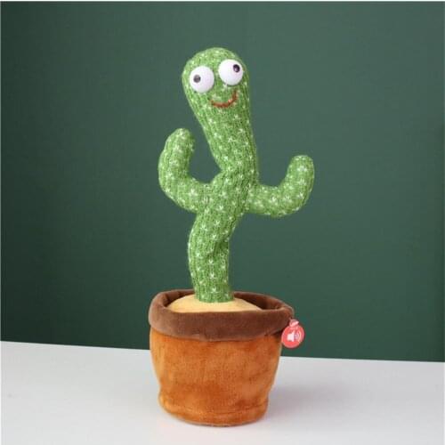 Cactus Plush Toy Electronic Shake Dancing toy with the song plush cute Dancing Cactus Early Childhood Education Toy For children