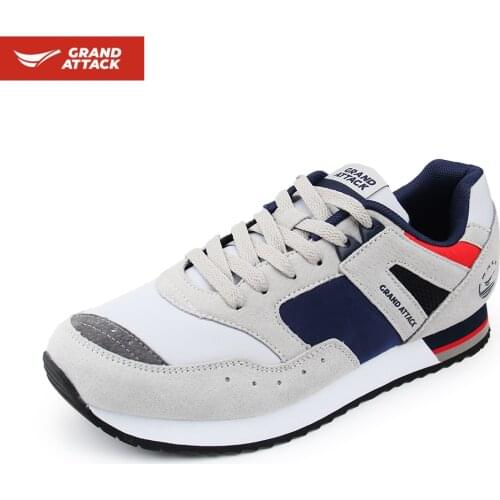 Grand Attack Mens Shoes Retro Running Lightweight Trainers Running Jogging Fitness Crossfit Casual Leisure Sneakers