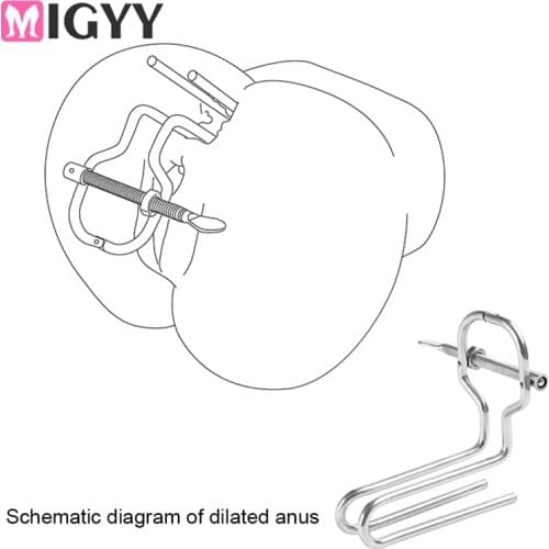 Metal Anal Plug Anal Expander Anal Plug Dilator Butt Plug Female Expander Vagina Peeping And Training Sex Products For Women