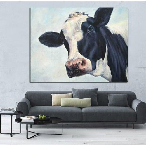 Full Square Round Drill 5D Diy Diamond Painting Animal Poster Abstract Cow 5D Embroidery Cross Stitch Kit Home DecorationZP-2492
