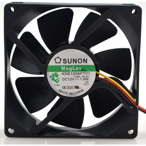 New original KDE1209PTV1 9025 12V 1.8W 9CM chassis power supply fan