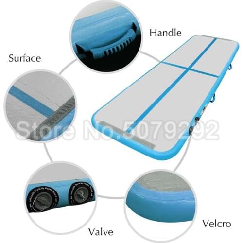 Factory Wholesale Inflatable Gymnastics Mat Top Quality 5*1*0.2M Airtrack/Air Floor With Pump Colorful Bouncing Mat For Yoga