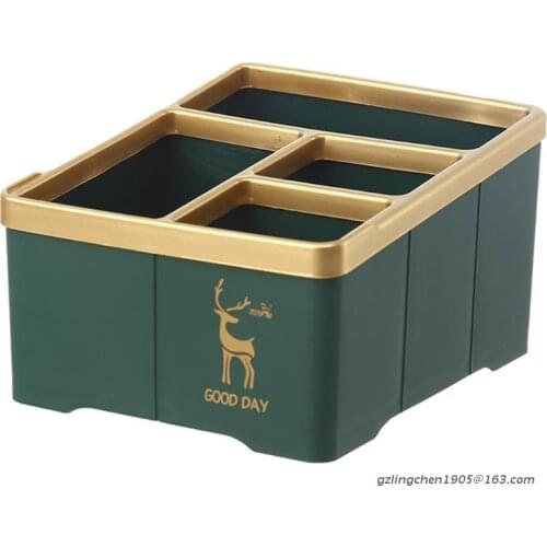 Storage Container Plastic Holder TV Remote Control Home Office Supplies Organizer Caddy Tray Desktop Accessories