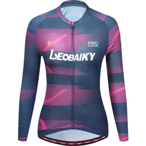 Pro Team Mountain Bike Jersey Women Summer Long Sleeve Cycling Tops Road Bicycle Shirts Riding Wear Maillot Ciclismo Anti-UV