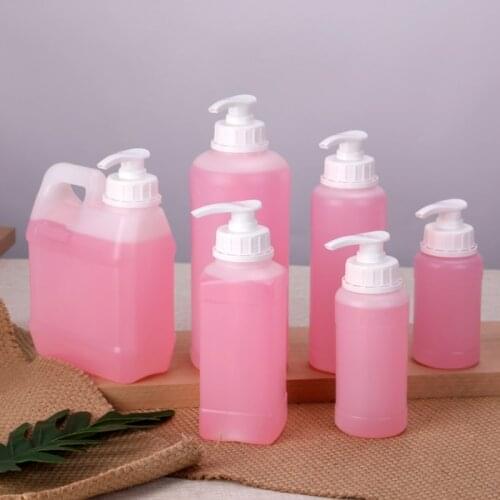 Empty HDPE Refillable bottle Bathroom Shampoo Bottle Soap Dispenser Body Wash Hair Conditioner Refillable Bottle