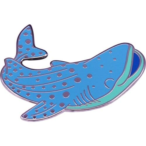 Blue Whale Brooch the Largest Animals Ever on Earth Enamel Pin Accessory