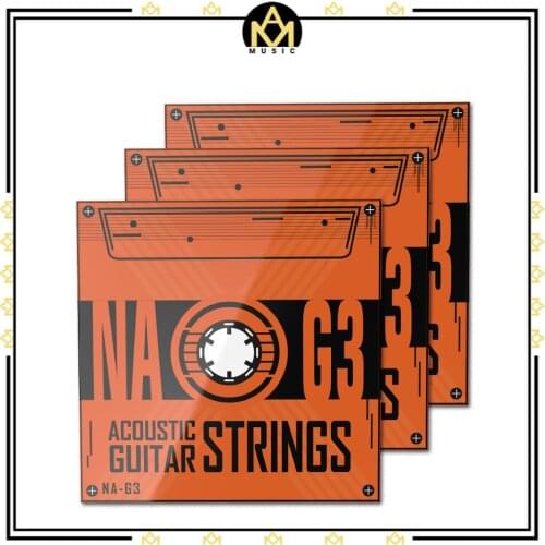 3SET Hexagonal Steel Core Strings Phospher Coating (.012-.053) Replacement For Acoustic Guitar Hard Strings w/ Deep Tone
