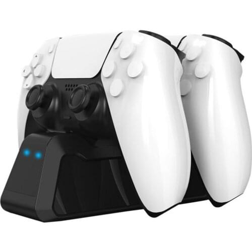 PS5 Controller Charger Double USB Fast Charging Docking Station Stand & LED Indicator For PS 5 Controllers Dropshipping