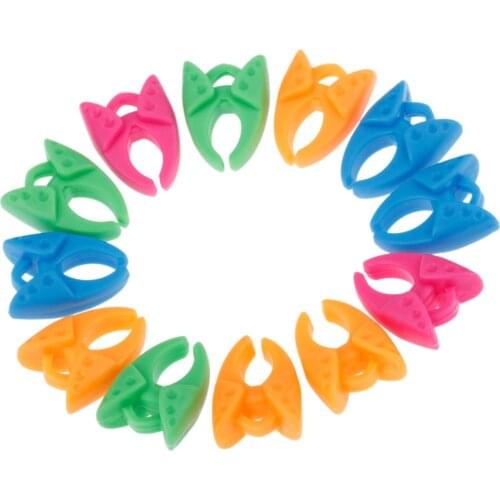 12pc Fixed Sewing Machine Bobbin Thread Tool Silicone Bobbin Clip Thread Roller Coil Fixed Wrapped Clamp Sewing Accessories Tool