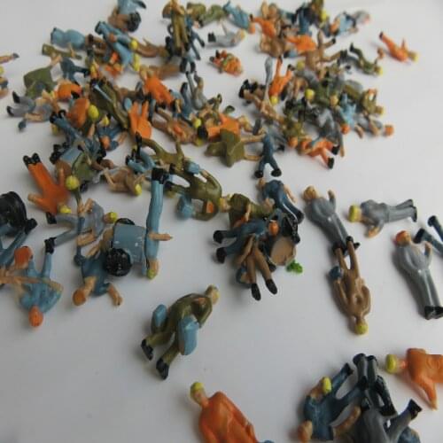 25pcs/lot HO scale 1:87 Painted Building Layout Model Train Workers Figures Workman Perfect for Architecture Landscape Models