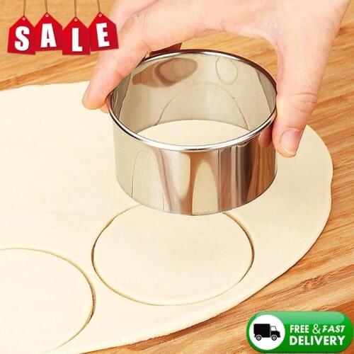 3Pcs Round Shaped Dough Cutting Tool Kitchen Gadgets Stainless Steel Dumplings Cutter Portable Dumplings Wrappers Molds Kitchen