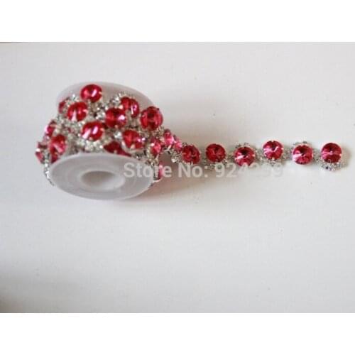 Free Shipping 5 yards Acrylic and Rhinestone Trim, Rhinestone Bridal Applique,Wedding Applique,Rhinestone Chain LSRT01118