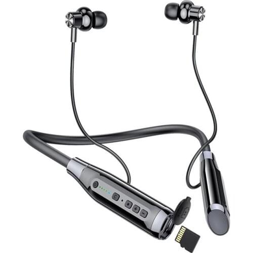 2021 New Wireless Earphones Bluetooth 5.0 Headset 1000mAh Sports Headphones Smart Noise Reduce Support Insert Card Music Play