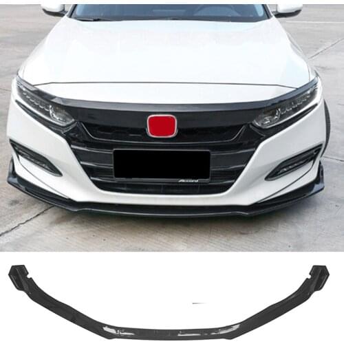 Loyalty for Honda 10th Gen Accord 2018 2019 2020 Carbon Fiber PP Front Bumper Lip Protection Cover Trim Car Accessories