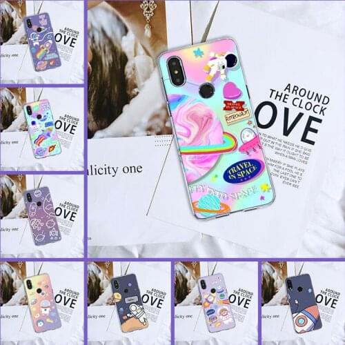 Cute Space Astronaut Star Kawaii Phone Case For Xiaomi Mi Max 1 2 3 Soft Silicon Back Cover For Xiaomi Mi Note Mix 1 2 2S 3 Case