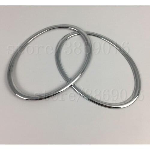 For Nissan Juke 2010-2014 Car Styling Head Lamp Front Bumper Headlight Ring Trim Cover Abs Chrome Auto Accessories 2pcs