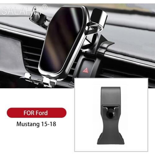 Durability Car Air Vent Outlet Dashboard Mobile Phone Holder Reaction Clip Mount Cradle GPS For Ford Mustang 2015 2016 2017 2018