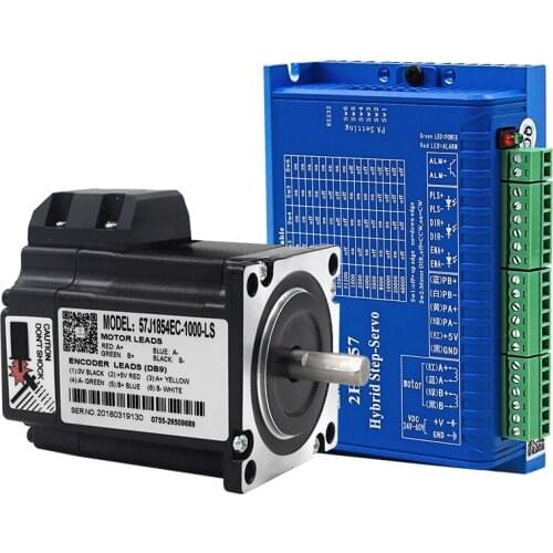 NEMA23 1NM JMC 2phase 57 Closed loop Stepper motor driver CNC kit 57J1854EC-1000+2HSS57