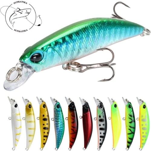 Depth Dive 0.5-1.5M 10Colors 6.5cm/4g Artificial Sink ABS Plastic Hard Bait Bionic Bait Sea Fishing Lures With Hook