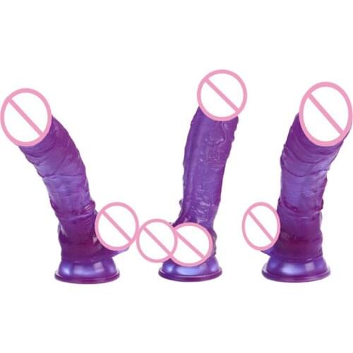 HOWOSEX Huge Realistic Dildo soft Penis Sex Toys for Woman Silicone Real Rubber Dick ,Big Dildos Suction cup Dildo ,Adult Toy