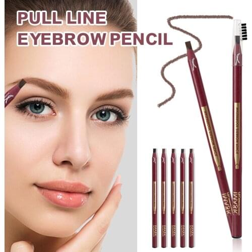 Eyebrow Pencil Waterproof Long Lasting Eyebrow Pen with Brush Eye Makeup Eyebrow Liners Pen for Women
