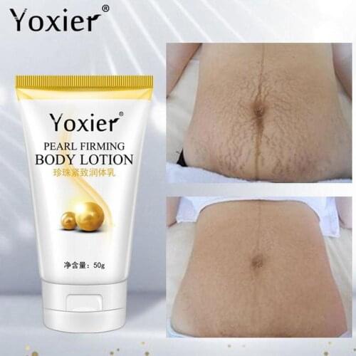 50g Pearl Firming Slimming Body Cream Remove Stretch Marks Cream Slim Belly Cream Body Care Massage Cream Slimming Lotion