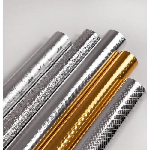 Multi-Size Kitchen Oil-proof Waterproof Stickers Aluminum Foil Kitchen Stove Cabinet Self Adhesive Wall Sticker DIY Wallpaper