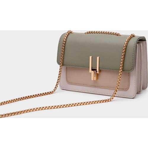 New Simple Baggage Girl 2019 New Korean Version Lady Chain Single Shoulder Bag French Crowdsource Bag Slant Bag