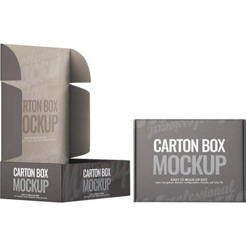 Wholesale Custom print color Mailer Shipping Carton Paper Corrugated Box Foldable Postal Delivery Tuck End Corrugated Paper Box